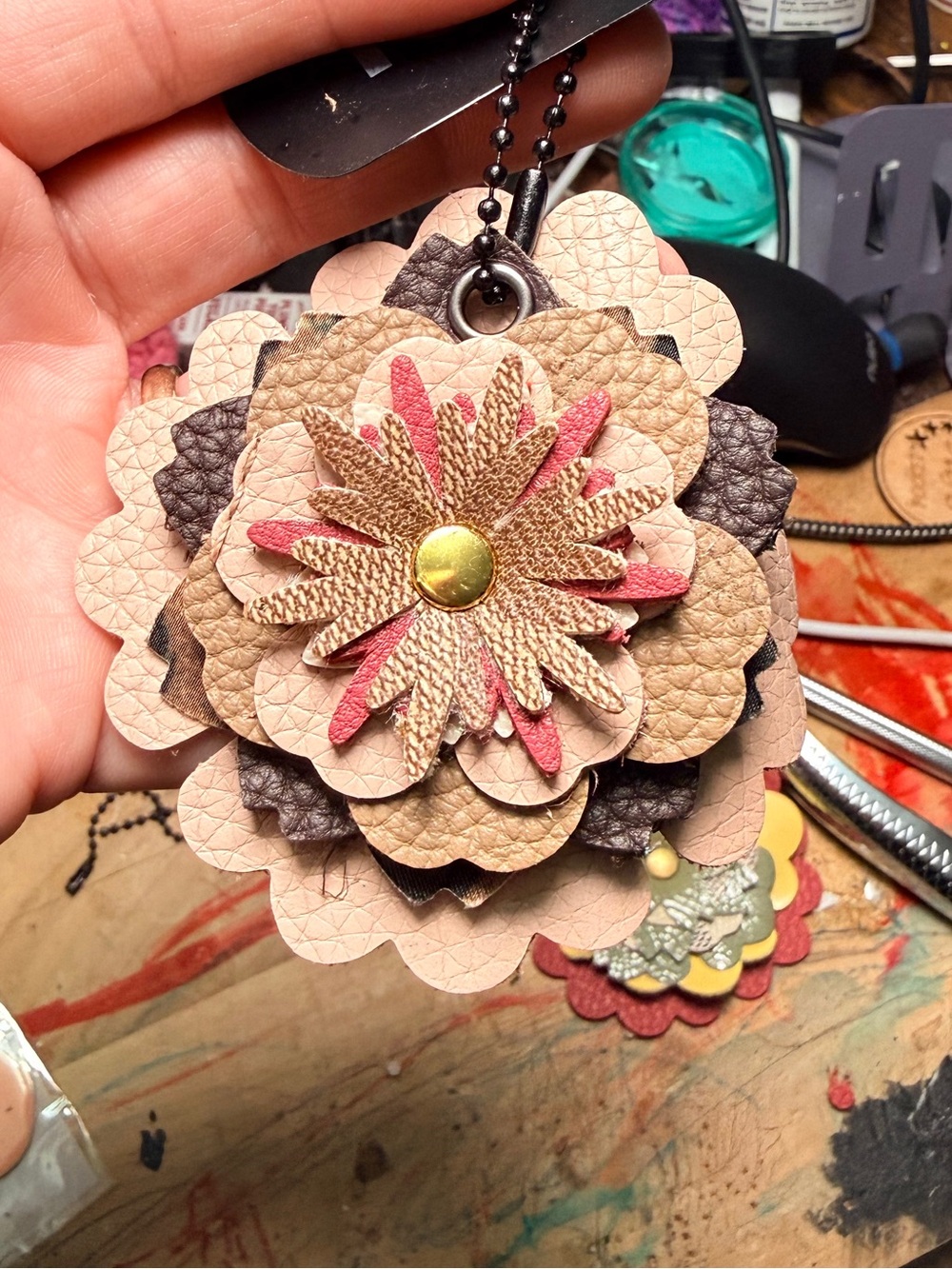 Handmade Floral Bag Charm